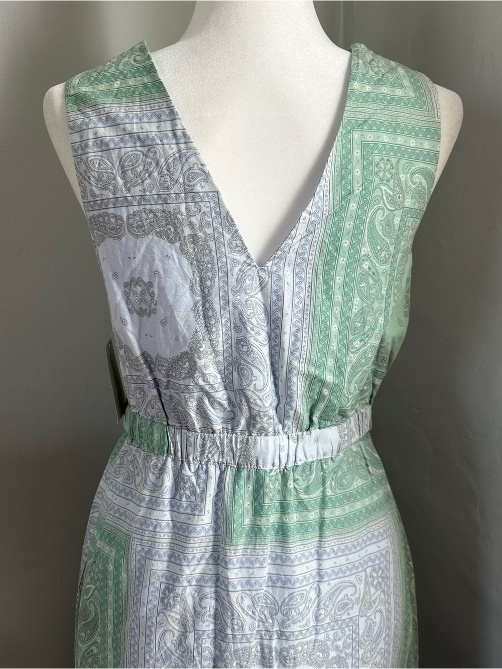 NWT! Universal Thread Women’s Dress, Maxi, Cotton, Patchwork, Paisley, L - Picture 5 of 15
